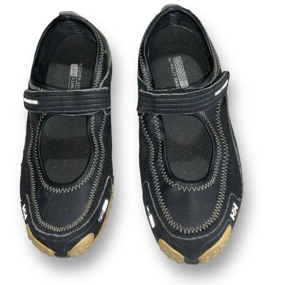 Helly Hansen Women's Lifa Versa Mary Jane Sneakers Black Mesh Zip Size 8.5 - Picture 1 of 6